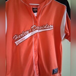 Harley Davidson Baseball Jersey